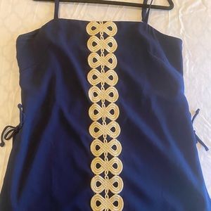 SAHAR ROMPER TRUE NAVY - 16 Lilly Pulitzer